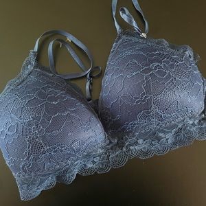 Blue Lace Bra